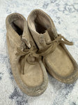 Footmates Tan suede lace up moccasins 13 (Lil' Kid)