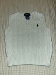Ralph Lauren White/Cream Vest Like New 3T/3