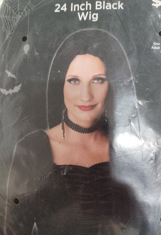 NEW  Black Wig 24 inch Miscellaneous