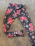 Justice Floral leggings 14/16 14