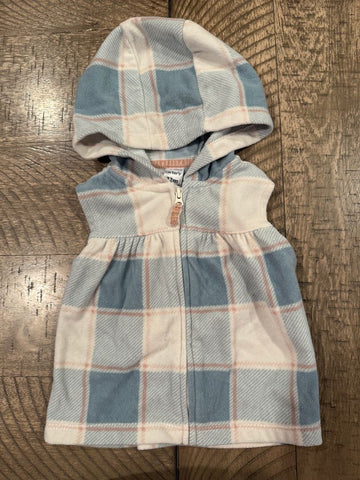 Carters Plaid vest 12 Months