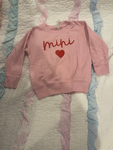Rabbit Skins Pink sweatshirt 3T/3