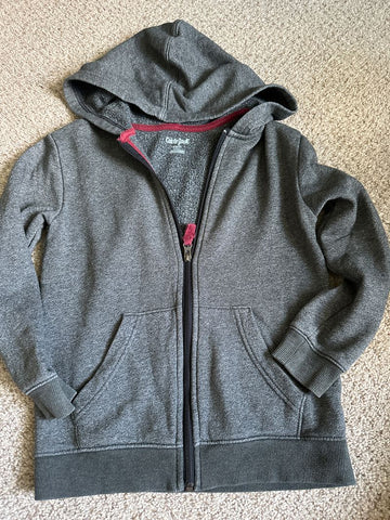 Cat n Jack Gray Zip up 6T/6X
