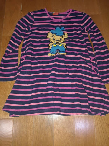 Bamse Long Tunic Blue Pink Striped 6T/6X