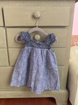 Baby Gap Blue Jean dress. Decorative lace at top. some loose threading 12 Months