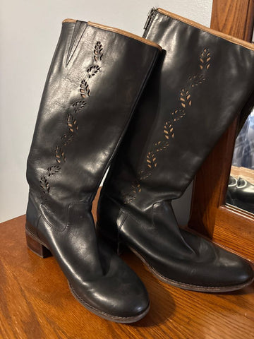 Timberland Black leather tall boots 10 (Adult)