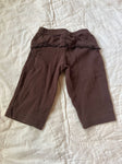 Carters Brown pants, 6 months, flat front and ruff in back, 6-12 Months