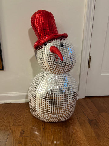 Disco snowman NWT snowman Holiday