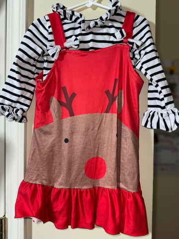 Marie Nicole Reindeer Dress 3T/3