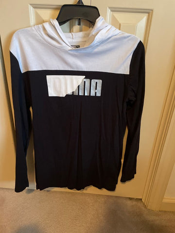Puma Black and white hooded shirt 16