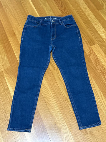 Oldbavy Midrise rockstar super skinny petite medium blue jeans Women's 10