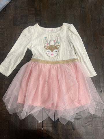 Young Hearts Reindeer dress 18 Months