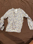 Little english Purple blue flower shirt 10