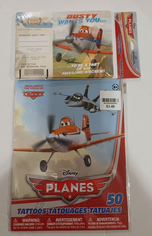 NEW Planes Tattoos Invitations & Thank Yous Miscellaneous
