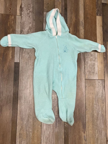 Carter's Snowsuit w/zipper blue & white-SIZE 9-12 mos 6-12 Months
