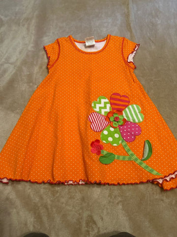 Peaches & Cream Cap Sleeve Dress, Great Condition 4T/4