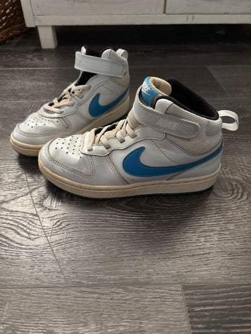 Nike White and blue high tops 13-1/2 (Lil' Kid)