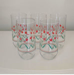 Vintage Set a five vintage tulip glasses. Glassware in excellent conditio Kitchen