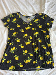 Rue plus Lemons short sleeve Women's XXL 18