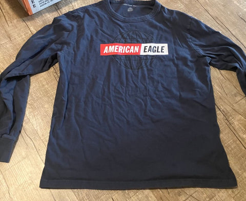 American Eagle Long sleeve navy tshirt Men's - L