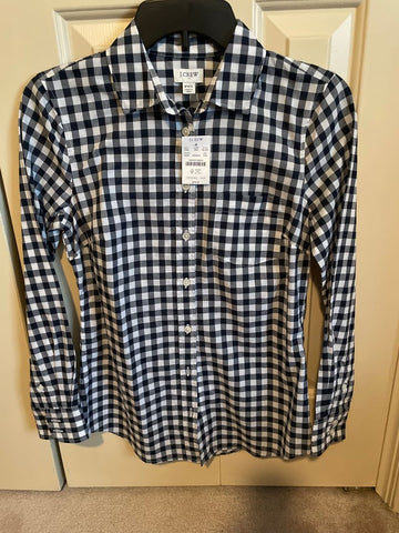 J.Crew Petite xs. New with tags. Black white check retail $79. Women's 2