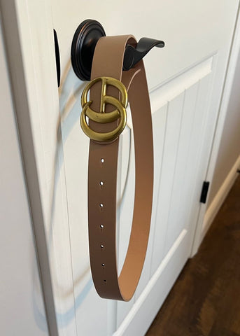 beige belt beige belt with gold buckle Belt