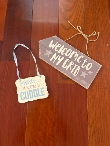 Hobby Lobby Wooden signs. Nursery decor Decor