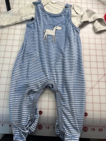 Tahari Baby Striped Outfit with Onesie 3-6 Months