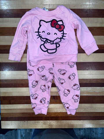 Hello Kitty Pink top&pant 12 Months