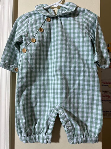 Smockingbird Gingham Romper 6-12 Months