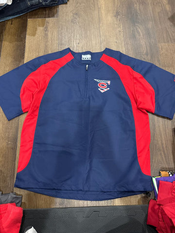 Boombah Baseball short sleeve cage jacket red and blue Men's - S