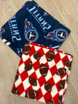 Football fleece 1.75 yards each of football and titans-perfect for a blanket! Arts-Crafts-Hobbies