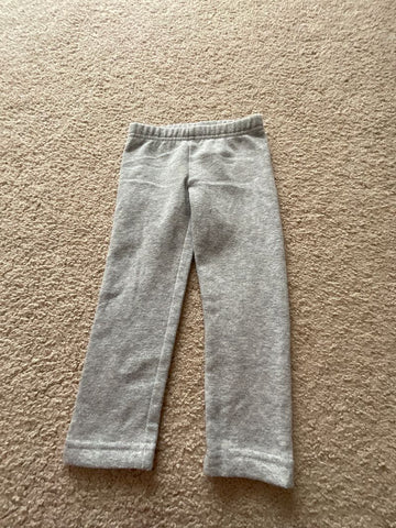 Carters Gray with with shimmer metallic fleece lined legggings 2T
