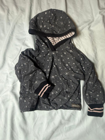 Matilda Jane Black star hoodie EUC 2T