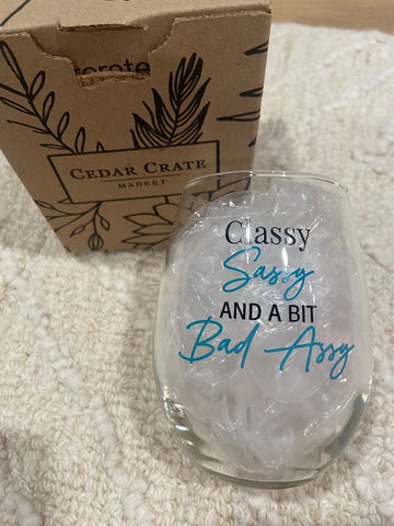 Cedar crate Brand new Wine glass Kitchen