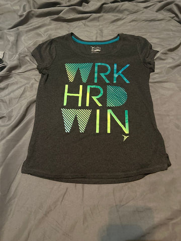 Old Navy Short sleeved tshirt, work hard win 10