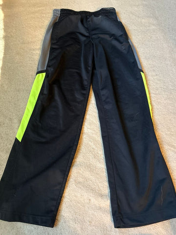 Starter Black, neon yellow athletic pants, good condition 10