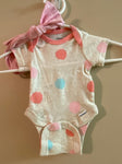 Gerber Girls preemie onesie with bow 0-3 Months