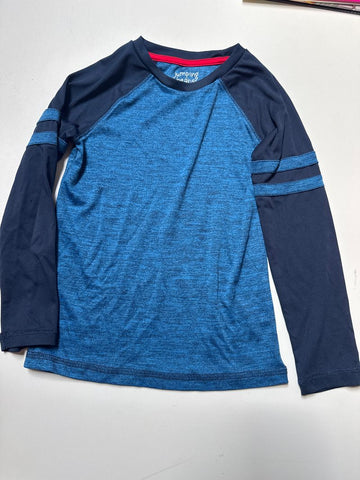 Jumping Beans Blue navy and red lg sleeve 6T/6X