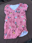 Motherhood Pink flower tshirt Women's Med 8-10
