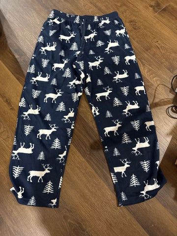 Stafford Navy fleece lounge pants Men's - L