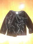 Circo Black Velvet Long Slv Shirt 24 Months