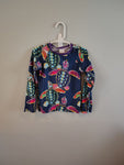 Millie loves Lily Girls Turtle rash guard swim top long sleeve size 5T 5T/5
