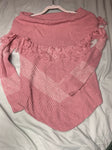 Derek Hart pink off the shoulder sweater EUC Women's - S