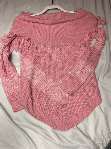 Derek Hart pink off the shoulder sweater EUC Women's - S
