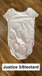 Justice leotard Short sleeve 5T/5