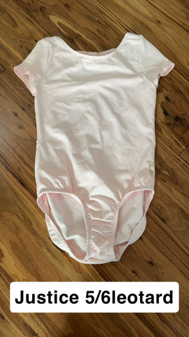 Justice leotard Short sleeve 5T/5