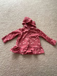 Carters Fleece zip hoodie. Small marker spot in front. 18 Months