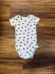 Carters 3 mo White onesie with black deer 0-3 Months