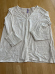Alpha Button down sweater w/blue & tan specks Women's - S